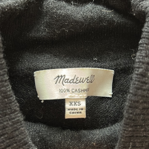 Madewell Cashmere Mock Neck Sweater - Picture 2 of 2